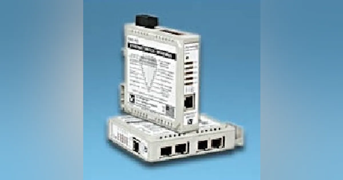 I/O modules have built-in network ports | Control Design