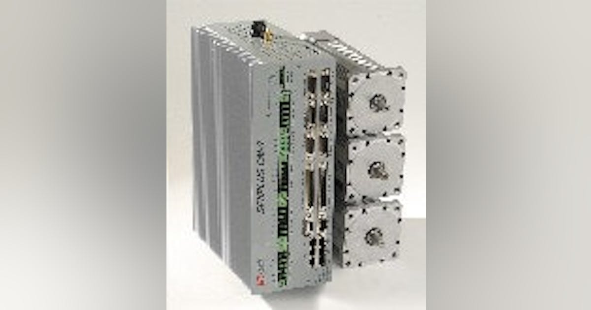 Control module combines multi-axis controller with digital servo amps ...