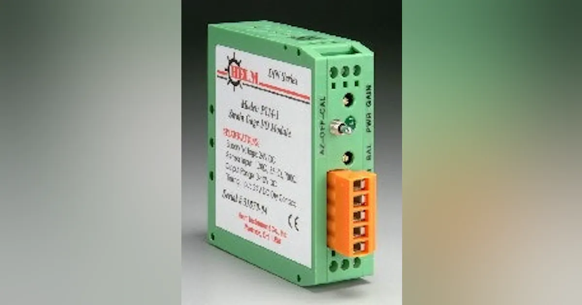 Module Check Gage Universal strain gage I/O module for PLC applications | Control Design