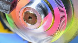image-of-colorful-reflective-surface-of-old-DC-motor-and-cylinder-encoder image-of-colorful-reflective-surface-of-old-DC-motor-and-cylinder-encoder