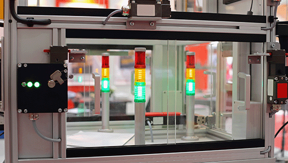 1663606756418 Stacklightsinautomatedproductionmoduleinfactory