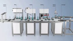 Figure 1: Integrated safety supports modular machine designs better, such as this filling line.