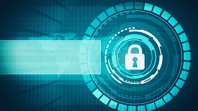 computer generated illustration of a padlock