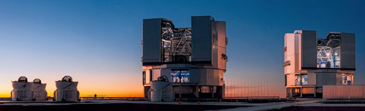 Figure 1: Cerro Paranal in Chile is home to European Southern Observatory&rsquo;s Very Large Telescope, which observed a star orbiting a supermassive black hole, using EtherCAT networking for thousands of motion axes.