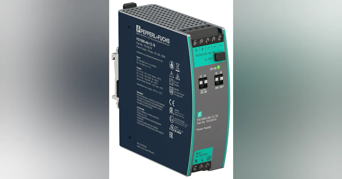 Ps1000 Menu PS1000 series industrial power supply modules | Control Design