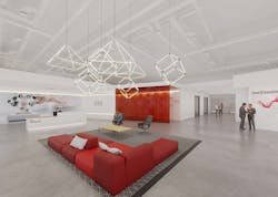 Figure 1: The ABB Robotics’ Auburn Hills factory will undergo a $20 million expansion. This shows a rendering of the expanded lobby. Figure 1: The ABB Robotics’ Auburn Hills factory will undergo a $20 million expansion. This shows a rendering of the expanded lobby.