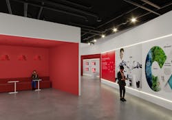 Figure 2: This rendering shows the ABB Robotics new Auburn Hills Robot Studio enterway. Figure 2: This rendering shows the ABB Robotics new Auburn Hills Robot Studio enterway.