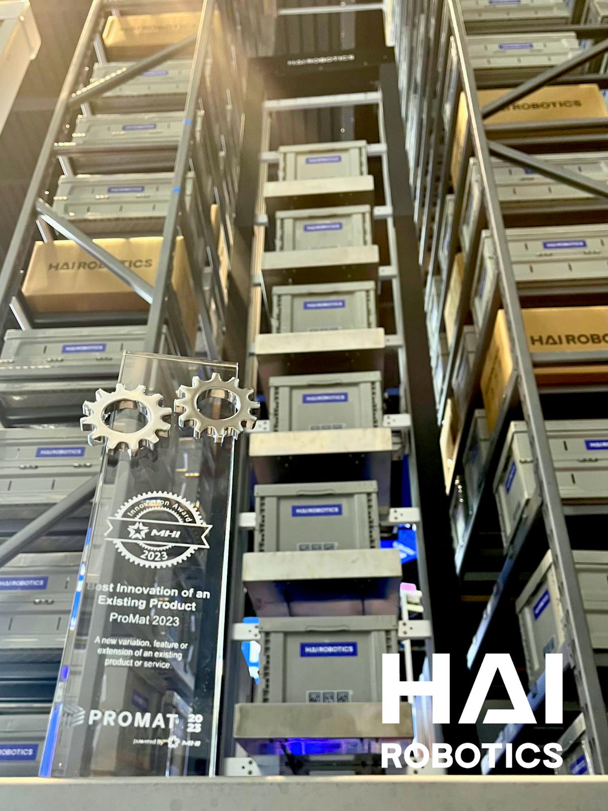 Figure 1: Hai Robotics won the MHI Innovation Award for Best Innovation of an Existing Product. (Source: Hai Robotics)