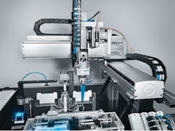 Figure 1: Linear-motion control and Cartesian gantry systems are more affordable because of economies of scale and advancing technology. (Source: Festo) Figure 1: Linear-motion control and Cartesian gantry systems are more affordable because of economies of scale and advancing technology. (Source: Festo)