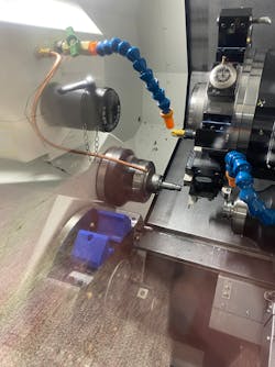 Figure 3: Nakamura-Tome’s SC-100X2 in action at Methods Machine Fest in Gilberts, Illinois. Figure 3: Nakamura-Tome’s SC-100X2 in action at Methods Machine Fest in Gilberts, Illinois.