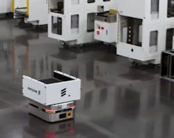 Figure 2: The AMRs provide material to multiple stations, depending on the current situation. (Source: Ericsson) Figure 2: The AMRs provide material to multiple stations, depending on the current situation. (Source: Ericsson)