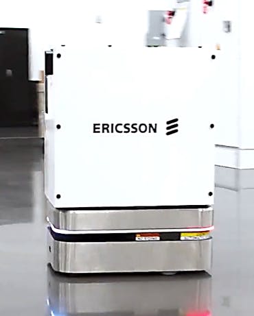 Figure 3: The current data requirements for the robots are not very demanding; however, with increased use of video and additional sensors the requirement is increasing. (Source: Ericsson)