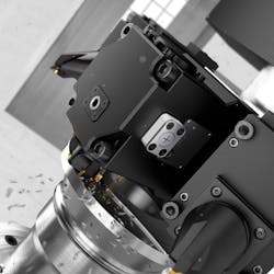 Figure 3: The Sandvik Coromant Capto DTH Plus can predict the maintenance needs of a machine’s driven tool holder with vibration, temperature and rotation-speed sensors. Figure 3: The Sandvik Coromant Capto DTH Plus can predict the maintenance needs of a machine’s driven tool holder with vibration, temperature and rotation-speed sensors.