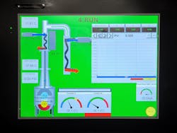 Figure 4: With a large and vivid display, the HMI makes it easy to observe all process conditions, initiate command and setpoint changes and track performance using trends. (Source: Team Still Standing) Figure 4: With a large and vivid display, the HMI makes it easy to observe all process conditions, initiate command and setpoint changes and track performance using trends. (Source: Team Still Standing)
