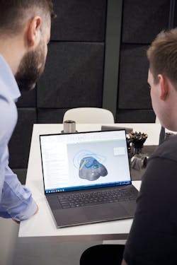 A combination of different AI programs resulted in a 3D mesh model consisting of nine million polygons with no density. This had to be converted into a solid model that the CAD and CAM programs could work with. A combination of different AI programs resulted in a 3D mesh model consisting of nine million polygons with no density. This had to be converted into a solid model that the CAD and CAM programs could work with.