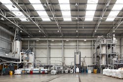 Figure 2: ALPLA produces recycled PET (rPET), which is a flake and pellet material that ALPLA uses in the majority of its bottles. Figure 2: ALPLA produces recycled PET (rPET), which is a flake and pellet material that ALPLA uses in the majority of its bottles.