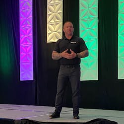 Figure 1: Echelon Front’s JP Dinnell focused his CSIA keynote address on battle-tested strategies to win in the field, which learned from his time as a U.S. Navy Seal. Figure 1: Echelon Front’s JP Dinnell focused his CSIA keynote address on battle-tested strategies to win in the field, which learned from his time as a U.S. Navy Seal.