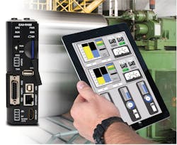 Figure 6: Mobile devices running HMI apps can connect wirelessly to traditional or embedded &ldquo;headless&rdquo; HMIs, providing great flexibility for creating operator-interface experiences for any type of application.