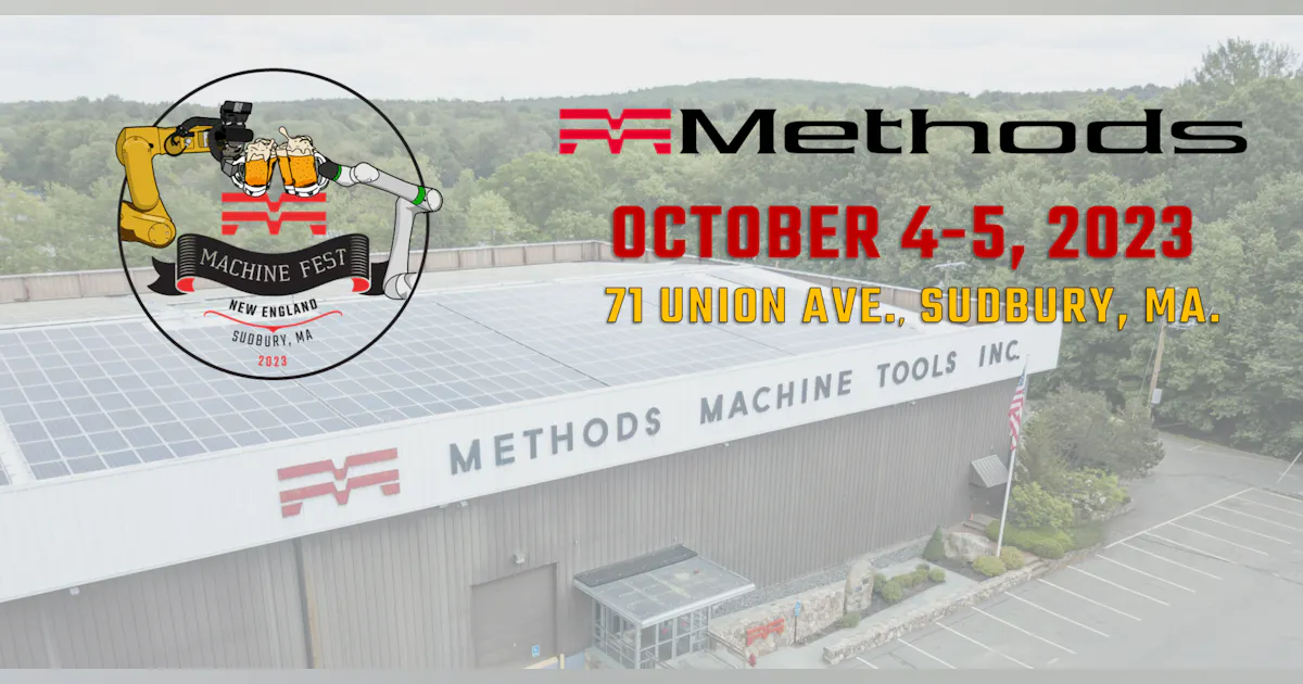 Edward Raucci Methods Machine Methods Machine Fest to showcase high-precision CNC machines in ...