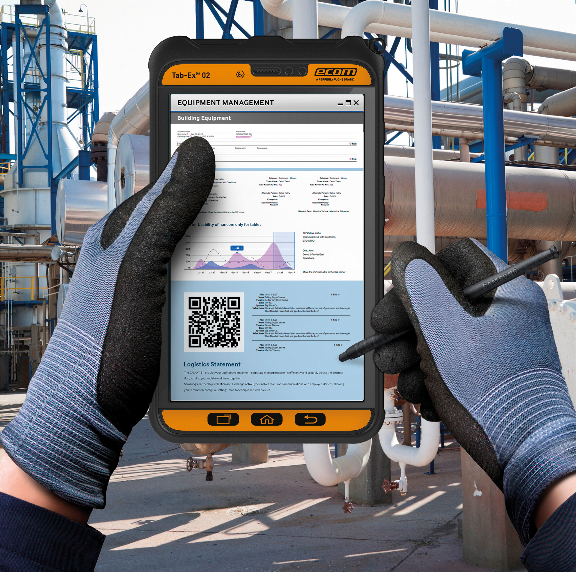 Figure 3: A fully wireless HMI option with tablets and smartphones use apps and software that are compatible with Android or Apple mobile devices.