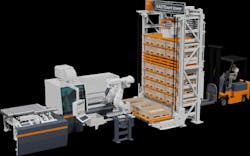 Figure 1: The KASTOsort tower is designed for metalworking companies that already use a high-performance saw. Figure 1: The KASTOsort tower is designed for metalworking companies that already use a high-performance saw.