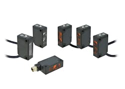 Figure 1: Photoelectric sensors, also called PE switches or photoeyes, are a popular non-contact sensing technology. Figure 1: Photoelectric sensors, also called PE switches or photoeyes, are a popular non-contact sensing technology.