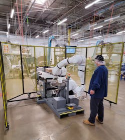 Figure 1: One of the primary advantages of cobots is their intrinsic design philosophy, which emphasizes human-robot collaboration Figure 1: One of the primary advantages of cobots is their intrinsic design philosophy, which emphasizes human-robot collaboration