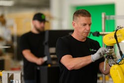 Figure 4: Some of Gray Solutions’ most innovative work is focused on using collaborative robots to sample product for quality during the production process. Figure 4: Some of Gray Solutions’ most innovative work is focused on using collaborative robots to sample product for quality during the production process.