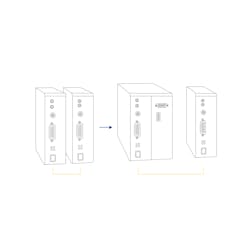 Figure 4: Replacing the first drive to create a multi-axis control system. Figure 4: Replacing the first drive to create a multi-axis control system.