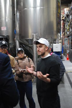Figure 1: Downeast’s Grainger Flint set out on a course to track every step of the cider house’s process from receiving apple juice to shipping packaged and palletized cans of blended cider. Figure 1: Downeast’s Grainger Flint set out on a course to track every step of the cider house’s process from receiving apple juice to shipping packaged and palletized cans of blended cider.