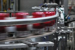 Figure 2: The cider is flavored in bright tanks to give it a variety of blends that are canned and packaged before shipping. Figure 2: The cider is flavored in bright tanks to give it a variety of blends that are canned and packaged before shipping.