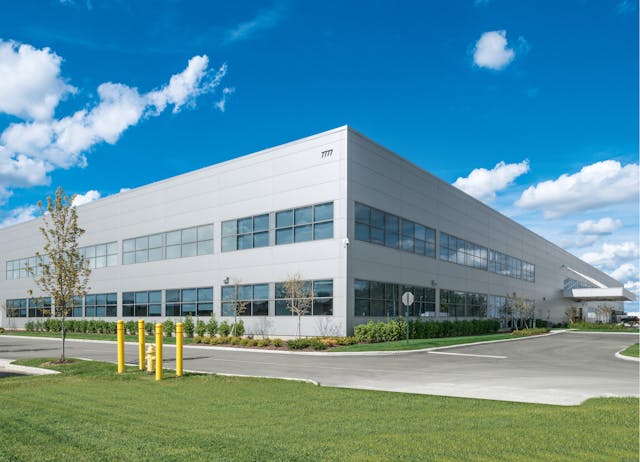 Figure 1: The Festo Regional Service Center, a 526,000-sq-ft complex employing 350 people on a 47-acre campus, ships around 35 million pieces each year.