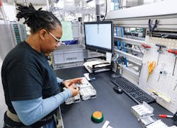 Figure 5: While the facility in Mason is equipped with the latest machining, assembly, test and automated logistics technologies, the people who apply these technologies are the most impressive aspect of Festo. Figure 5: While the facility in Mason is equipped with the latest machining, assembly, test and automated logistics technologies, the people who apply these technologies are the most impressive aspect of Festo.