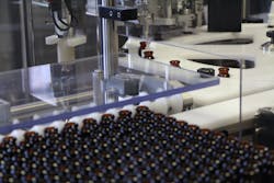 Figure 3: TurboFil’s Mini-Monoblock MDN-50 fills and caps multi-dose nasal dispensers at a rate of up to 50 pieces per minute. Figure 3: TurboFil’s Mini-Monoblock MDN-50 fills and caps multi-dose nasal dispensers at a rate of up to 50 pieces per minute.