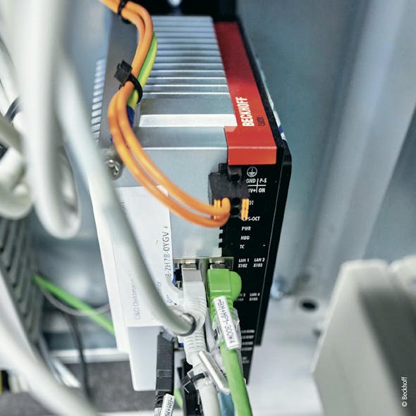 Figure 2: The industrial PC provides a powerful control core for the BLS 500 laser welding system from Manz, along with OPC UA communication to the HMI and other systems.