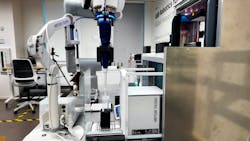 Figure 3: Integrated robot controllers will enable orchestration of robotic lab workflows. Figure 3: Integrated robot controllers will enable orchestration of robotic lab workflows.