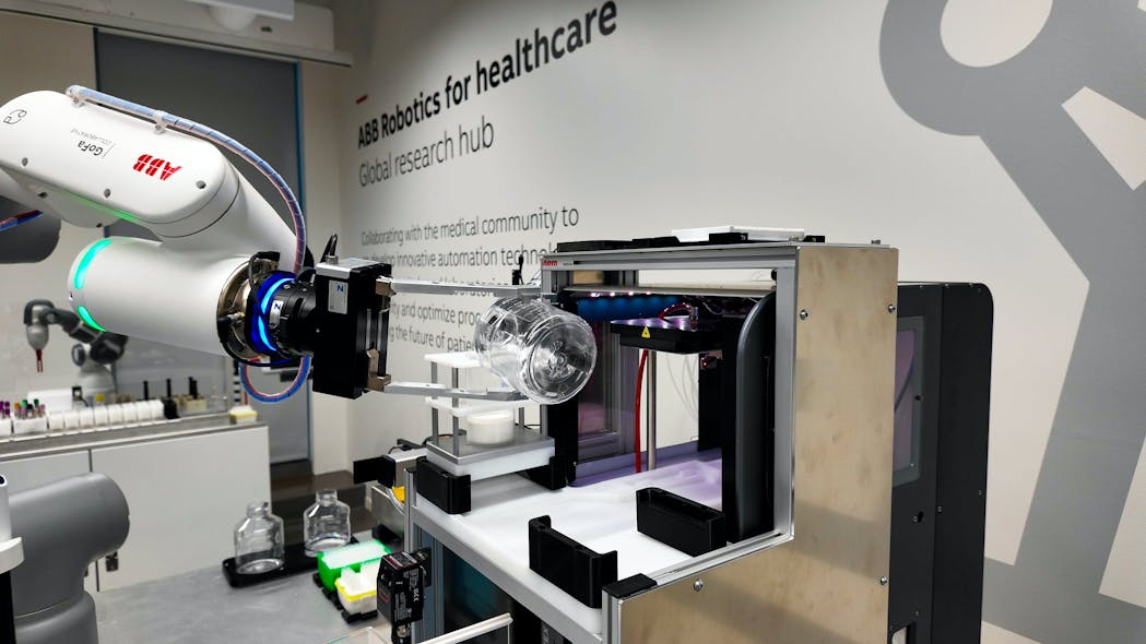 Figure 5: ABB will showcase its robotic cell at the SLAS2024 International Conference and Exhibition.