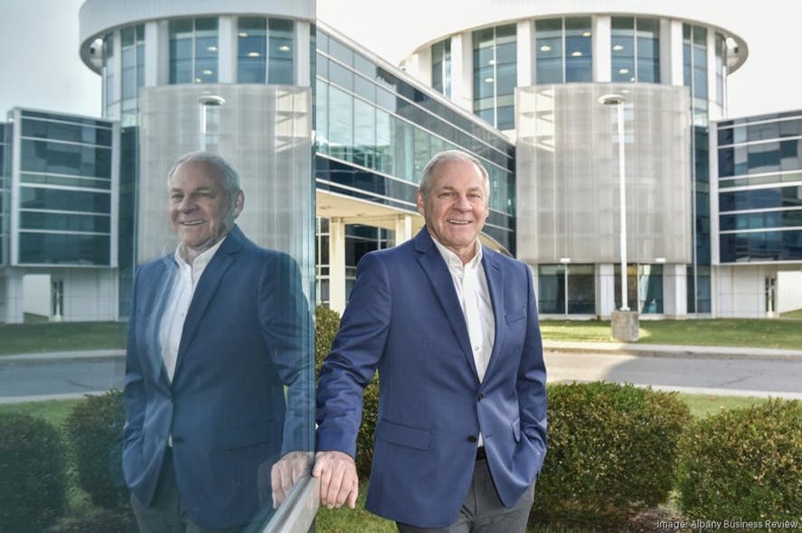 Figure 2: NY CREATES&rsquo; Dave Anderson anticipates large-scale growth at the organization&rsquo;s Albany NanoTech Complex site and looks forward to collaborations with Fraunhofer IPMS.