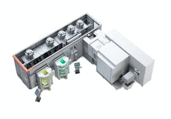 Figure 2: The Flexible Pallet Container is designed for manufacturers producing high-mix. Figure 2: The Flexible Pallet Container is designed for manufacturers producing high-mix.