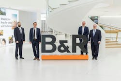 B&R Sales Representative Philipp Rogner (from left), B&R Strategy Manager, Americas, Christian Kastinger, Canadian Ambassador to Austria Troy Lulashnyk and B&R CEO Joerg Theis visit at B&R headquarters. B&R Sales Representative Philipp Rogner (from left), B&R Strategy Manager, Americas, Christian Kastinger, Canadian Ambassador to Austria Troy Lulashnyk and B&R CEO Joerg Theis visit at B&R headquarters.