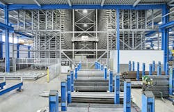 Figure 1: Steel distributor Hagelauer Dewald relies on an automated high-bay storage system from Kasto.