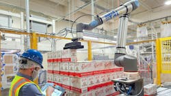Cobots with increased payloads and reach capabilities and are being deployed by manufacturers such as Bob’s Red Mill. The historic whole grain manufacturer had looked for many years to use collaborative robots for palletizing tasks. Cobots with increased payloads and reach capabilities and are being deployed by manufacturers such as Bob’s Red Mill. The historic whole grain manufacturer had looked for many years to use collaborative robots for palletizing tasks.