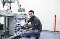 UR cobot connected to Siemens PLC.