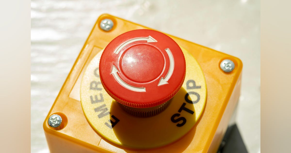 What are the different acceptable types of e-stop devices? | Control Design