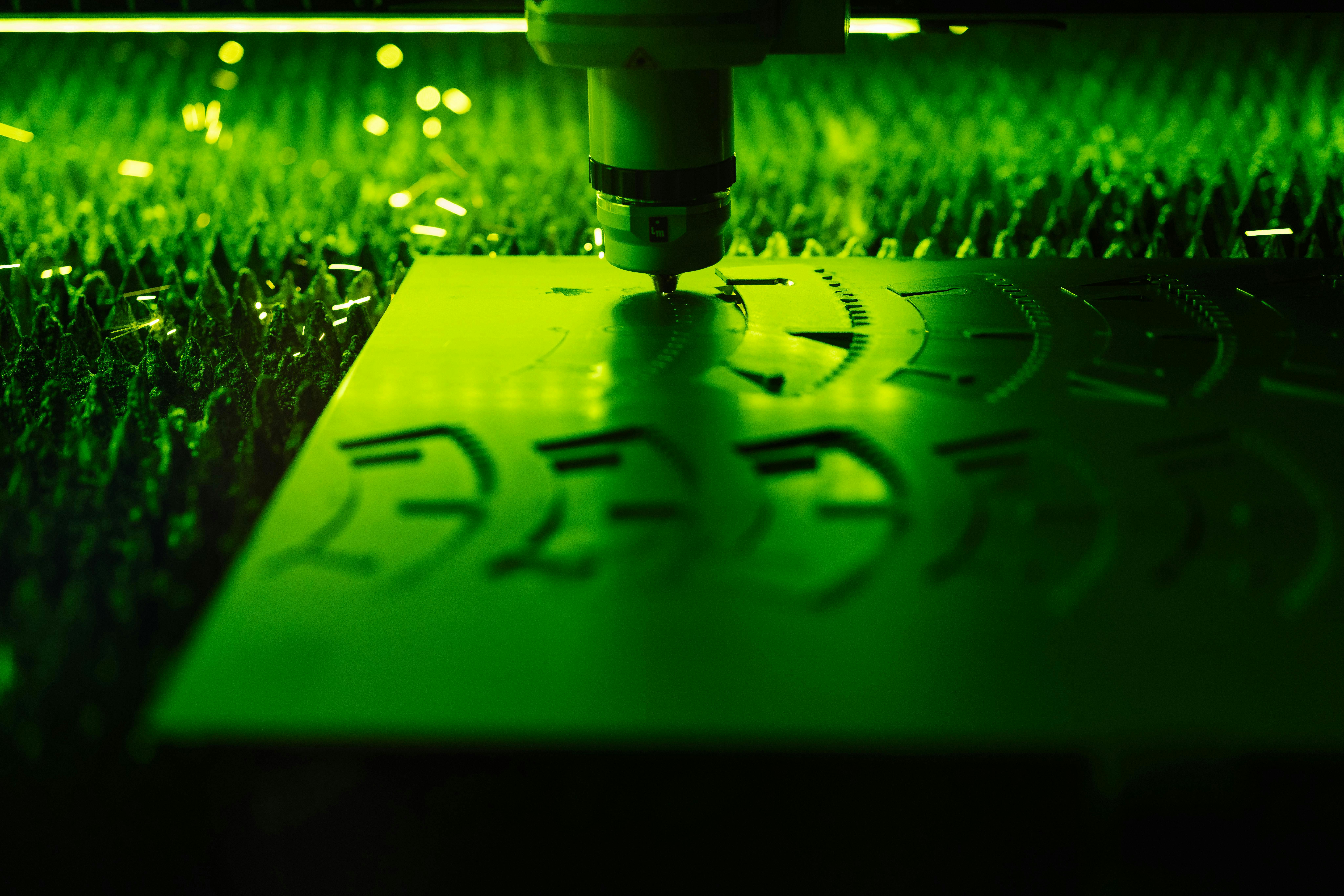 Figure 2: Laser cutting machines have progressed through a series of different machine styles and functionalities, moving from gas lasers to CO2 lasers and finally into fiber lasers in the last few years. Figure 2: Laser cutting machines have progressed through a series of different machine styles and functionalities, moving from gas lasers to CO2 lasers and finally into fiber lasers in the last few years.