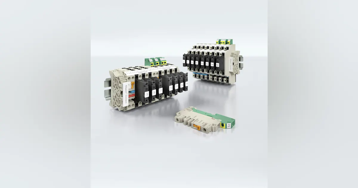 Weidmuller USA marshalling terminal blocks | Control Design