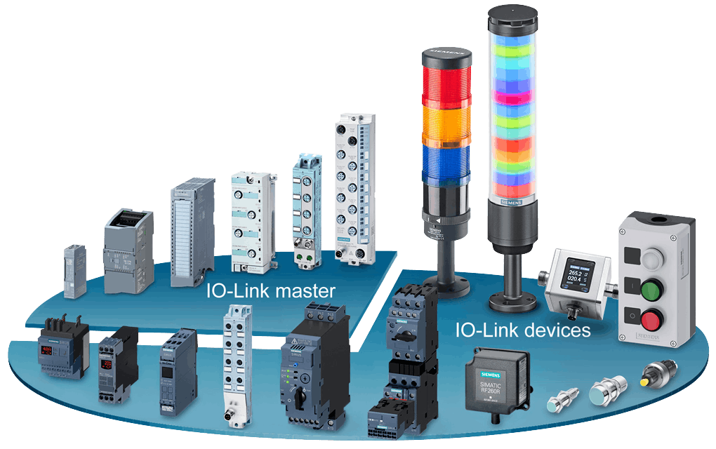 Figure 1: Siemens provides IO-Link masters for all of its IO Series and offers devices from its Factory Automation business.