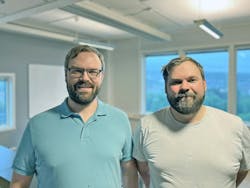 With Jonas Helness (left), office manager and key account manager, and Fredrik Helness, technology, Bachmann launched its Norwegian office of the company. Kristian Hansen (not pictured) will spend the first year working from Bachmann's office in Bremen, Germany, to learn about the company. With Jonas Helness (left), office manager and key account manager, and Fredrik Helness, technology, Bachmann launched its Norwegian office of the company. Kristian Hansen (not pictured) will spend the first year working from Bachmann's office in Bremen, Germany, to learn about the company.