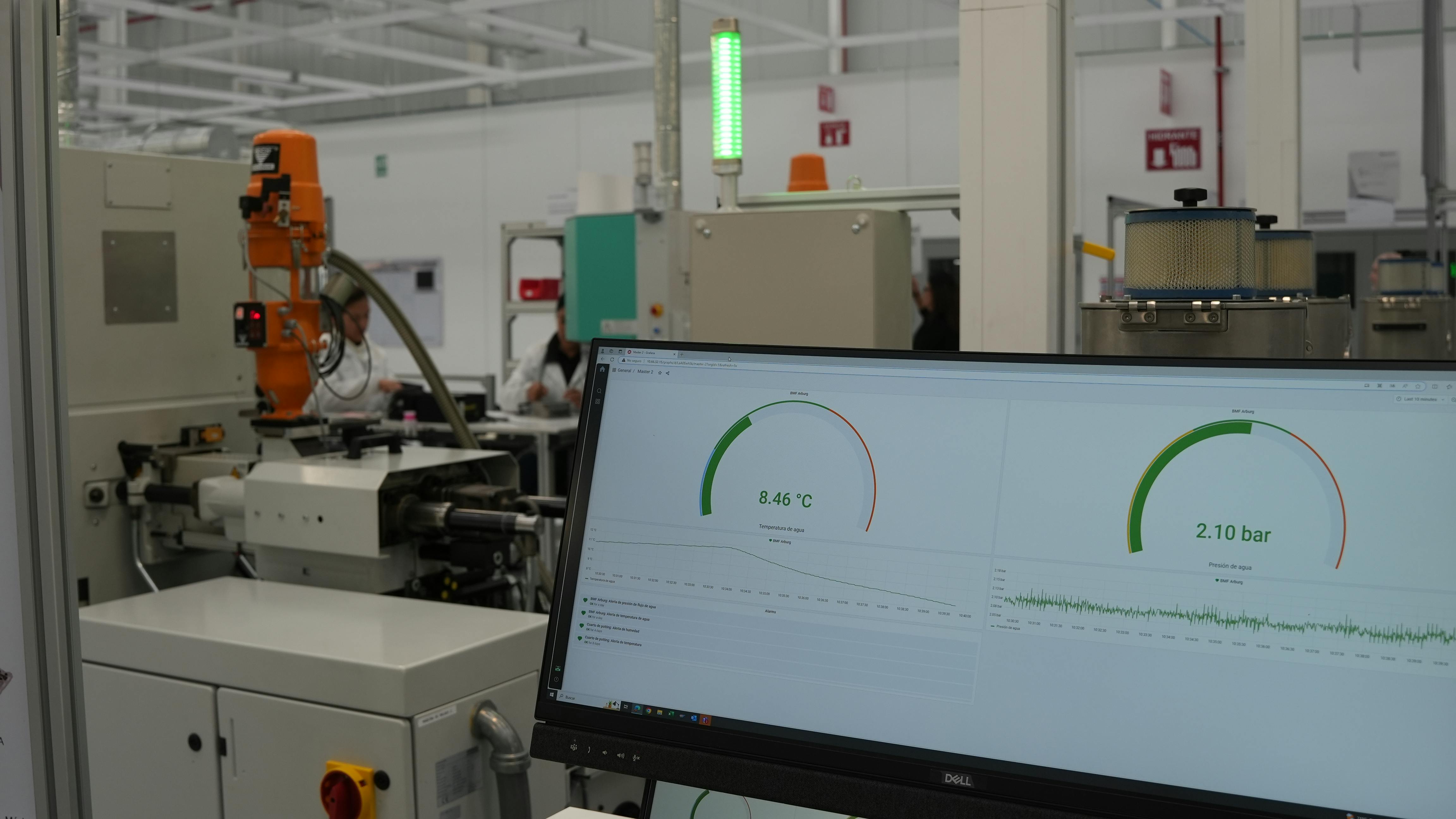 Figure 3: The background color green could indicate machine is operating fine.