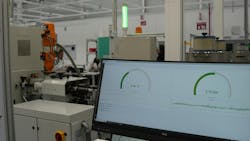 Figure 3: The background color green could indicate machine is operating fine. Figure 3: The background color green could indicate machine is operating fine.